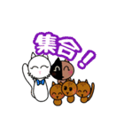 見易い猫スタンプ庭猫キメラちゃんと仲間達（個別スタンプ：8）