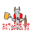 登山犬5 紀州犬と酒（個別スタンプ：4）