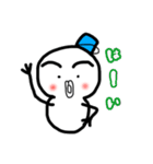 日常的に使える雪だるまスタンプ（個別スタンプ：6）