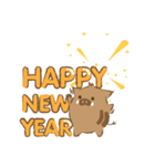 いのしし Happy new year 2019 ！（個別スタンプ：4）