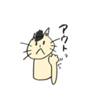 くろネコさんとキジトラさん⑧野球編（個別スタンプ：10）