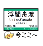 埼京線 りんかい線 気軽に今この駅だよ！（個別スタンプ：11）