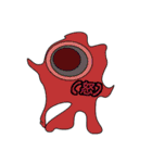 ぐうたら黒兎の心境(笑)（個別スタンプ：1）