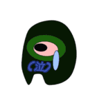 ぐうたら黒兎の心境(笑)（個別スタンプ：3）
