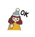 前髪は短い派の女の子達〜その2（個別スタンプ：2）