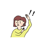 前髪は短い派の女の子達〜その2（個別スタンプ：25）