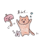 赤い傘の猫2（個別スタンプ：6）