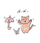 赤い傘の猫2（個別スタンプ：9）