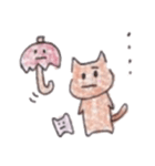 赤い傘の猫2（個別スタンプ：13）