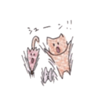 赤い傘の猫2（個別スタンプ：15）