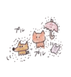 赤い傘の猫2（個別スタンプ：21）