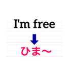 英語de伝えるよ。第2弾。（個別スタンプ：7）