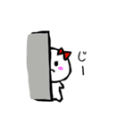 伝わる白い女の子の気持ち（個別スタンプ：27）