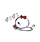 伝わる白い女の子の気持ち（個別スタンプ：31）