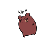 つぶやき熊（個別スタンプ：3）