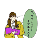 クリスマス女子たち（個別スタンプ：5）