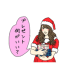 クリスマス女子たち（個別スタンプ：9）