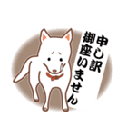 白色ふんわりお犬様（個別スタンプ：15）