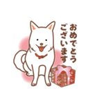 白色ふんわりお犬様（個別スタンプ：33）