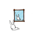 勤勉なうさぎ7（個別スタンプ：2）