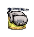 猫缶「黒」（個別スタンプ：35）