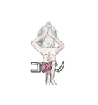 レツゴー！黒髪ロン毛くん★（個別スタンプ：7）