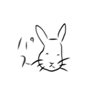 人の話聞いてないウサギ（個別スタンプ：34）