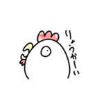 ニワトリ。（個別スタンプ：10）