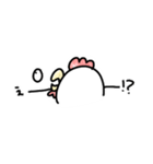 ニワトリ。（個別スタンプ：21）