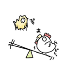 ニワトリ。（個別スタンプ：24）