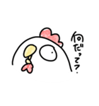 ニワトリ。（個別スタンプ：35）