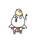 ニワトリ。（個別スタンプ：37）