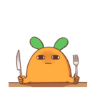 にんじんウサギ（個別スタンプ：24）