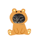 いつも眠いたぬ（個別スタンプ：1）