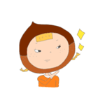 手書きで、栗子ちゃん。（個別スタンプ：3）