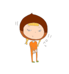 手書きで、栗子ちゃん。（個別スタンプ：5）