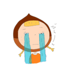 手書きで、栗子ちゃん。（個別スタンプ：12）