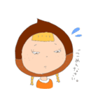 手書きで、栗子ちゃん。（個別スタンプ：14）
