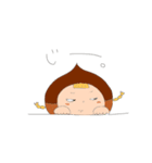 手書きで、栗子ちゃん。（個別スタンプ：21）