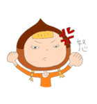 手書きで、栗子ちゃん。（個別スタンプ：22）