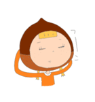 手書きで、栗子ちゃん。（個別スタンプ：24）