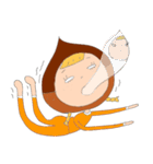 手書きで、栗子ちゃん。（個別スタンプ：25）
