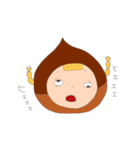 手書きで、栗子ちゃん。（個別スタンプ：27）