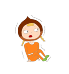 手書きで、栗子ちゃん。（個別スタンプ：28）