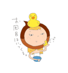 手書きで、栗子ちゃん。（個別スタンプ：32）