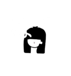 黒髪ぱつことぱつおのシュールなスタンプ（個別スタンプ：12）