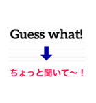 英語de伝えるよ。第3弾。（個別スタンプ：1）