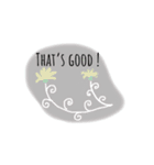 めちゃキュートな英語のスタンプ(English)（個別スタンプ：3）