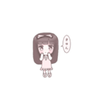 かわいい女の子とうさぎ。（個別スタンプ：3）