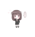 かわいい女の子とうさぎ。（個別スタンプ：11）